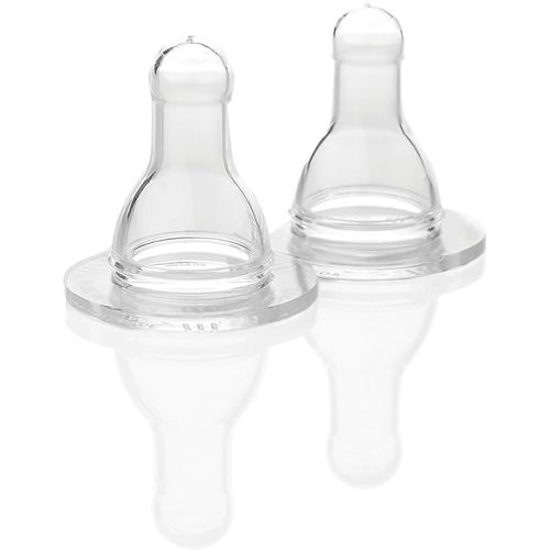 Lifefactory BPA-Free Stage 2 (3-6 Months) Silicone Nipples 2-Pack