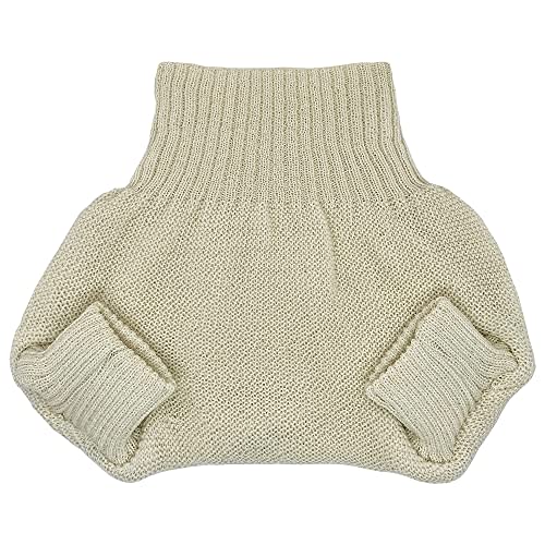 Ecoable Organic Merino Wool Diaper Cover - Overnight Knit Diaper Cover for Fitted Cloth Diaper