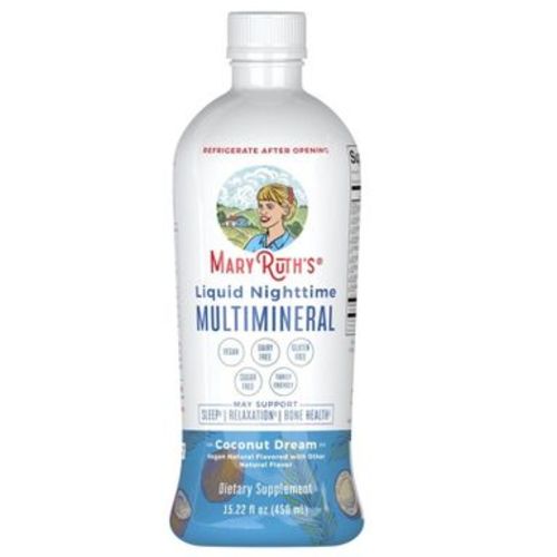 MaryRuth's Liquid Nighttime Multimineral - Coconut - 15.22oz: Dietary Supplement, Liquid Form, 1 Pack