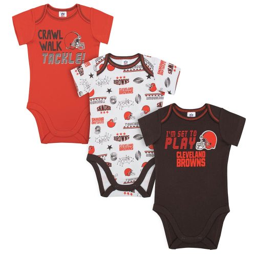 Gerber Baby NFL Team 3 Pack Short Sleeve Onesie Bodysuit