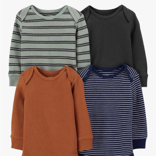 Simple Joys by Carter's Baby 4-Pack Long-Sleeve Thermal Bodysuit