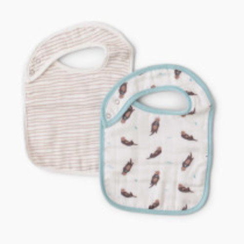 Bamboo Little Bamboo Snap Bib - Otter