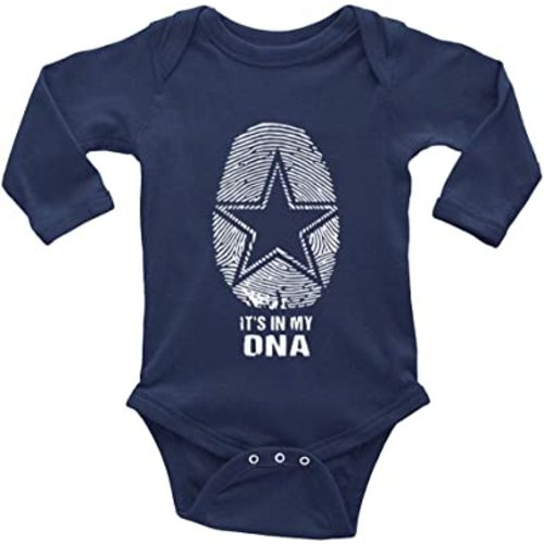 Cowboys It's in My DNA Baby Boy Girl Clothes Footies coverall Newborn Playsuit