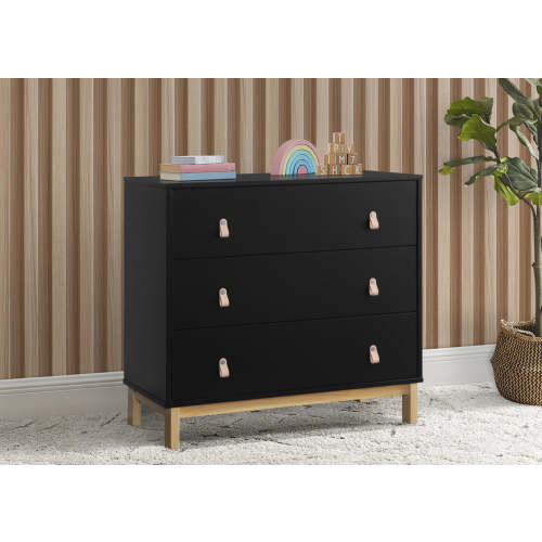 babyGap Legacy 3 Drawer Dresser with Leather Pulls and Interlocking Dr | Delta Children