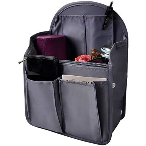 Vercord Backpack Organizer Insert Liner Hanging Travel Bag in Bag with Many Pockets