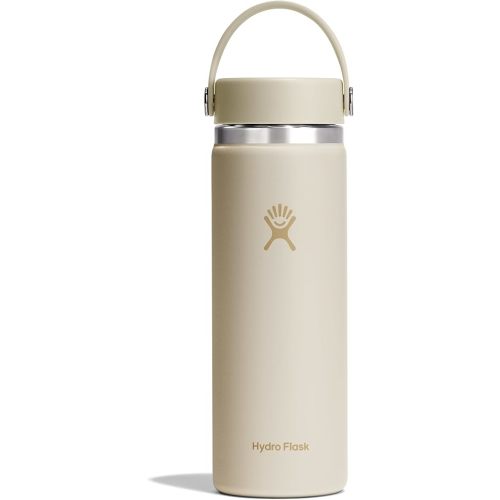 Insulated On-the-go Milk Storage, Stainless Steel - Wide Mouth Flex Lid, Non Spill, Leakproof and Refillable in 20 Oz Coconut Cream