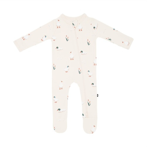 Zippered Footie in Duck