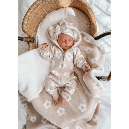 Lola Sherpa Hooded Romper Oatmeal