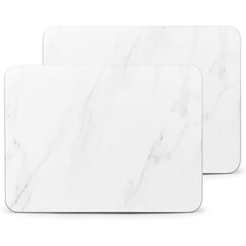 2 Pack Stone Dish Drying Mats for Kitchen Counter, Fast Drying, Super Absorbent Dish Drying Mat, Eco-Friendly Diatomaceous Earth Mat with Non-Slip Pad for Dishes