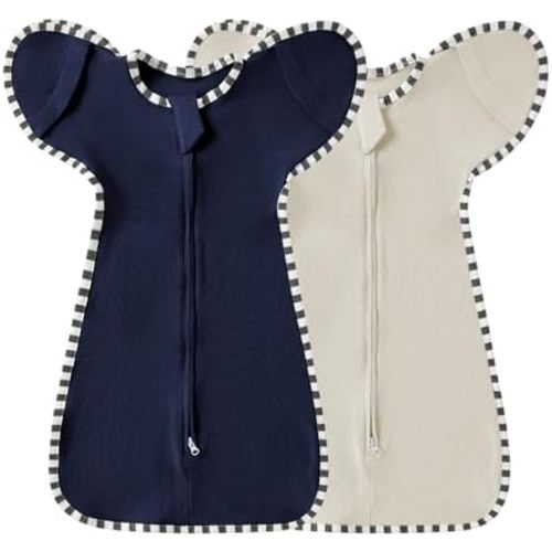 Baby Swaddle Blanket for Newborns and Infants,2-Piece Set Infant Pajamas,Baby Sleep Sack,Snug Fit Helps Calm Startle Reflex
