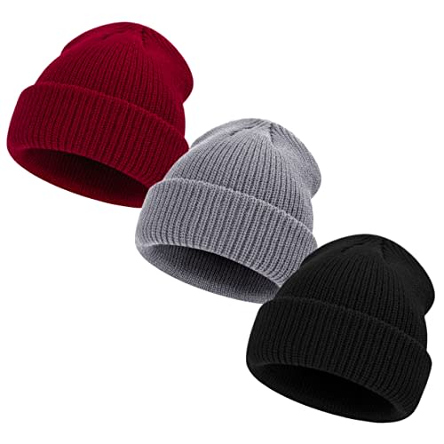 Kids Winter Beanies Soft Warm Knitted Baby Hats Caps Cute Cozy Chunky Winter Infant Toddler Beanies for Boys Girls
