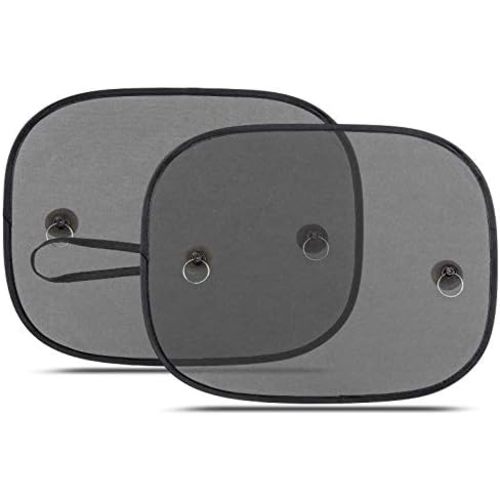 Car Shade for Window Interior Screen Double-Layer Mesh Sun Block, Protect Baby from Sunlight, UV Rays (2 Pcs)