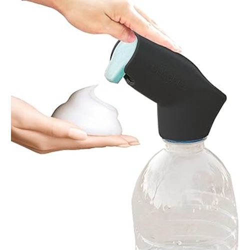Refillable Caps, 2 Pack - Universal Fit Turns Most Disposable Water Bottles Into A Hand Washing Station