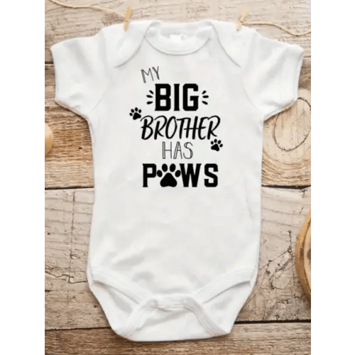 big brother paws baby boy onesie soft breathable summer - Temu