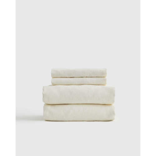 European Linen Sheet Set in Ivory