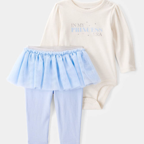 Blue/White Baby Princess Era Bodysuit & Tutu Pant Set | Carter’s Oshkosh Canada