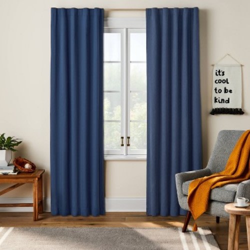 Blackout Twill Solid Kids' Panel - Pillowfort™, Color: Blue, Size: 84"