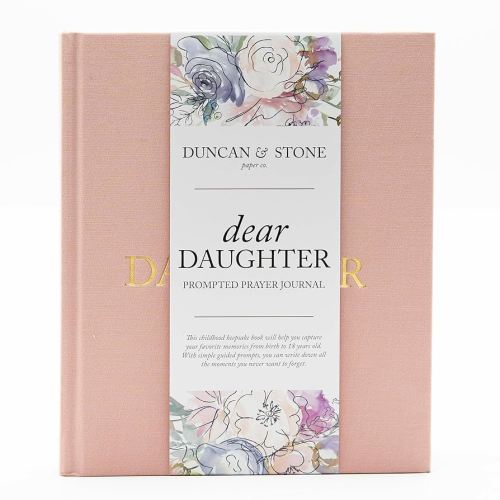 Mother Daughter Journal – Durable Dear Daughter Journal Keepsake – Linen Baby Memory Book - Unique Gifts for Daughter (Pink, 230 Pages)