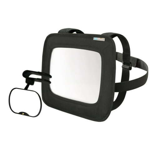 On The Goldbug 2 Pack Black Mirror Set for Rear and Forward Facing Car Seats