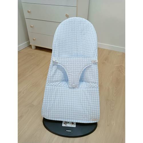Cover suitable for Babybjorn bouncer rocker, BabyBjörn bouncer case, BabyBjörn Bouncer Seat Replacement Cover, gingham organic cotton