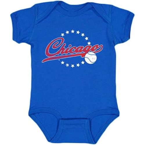 Retro Vintage Style Kid's Bodysuit for Baseball Fans
