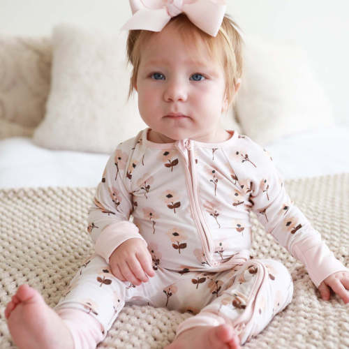 Vera's Vintage Floral Convertible Zip Romper