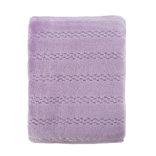 CREVENT 30''X40'' Soft Cozy Warm Baby Blankets for Boys Girls Solid Color - All Season Use - Newborn Essentials (Lavender)