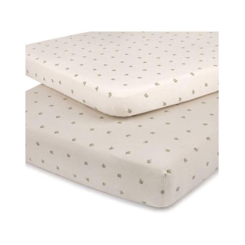 Ely's & Co. Baby Fitted Pack N Play - Mini Crib Sheet 100% Combed Jersey Cotton 2 Packs Gender Neutral