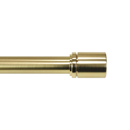 Better Homes & Gardens 1" Brass Cylinder Curtain Rod, 42-120"