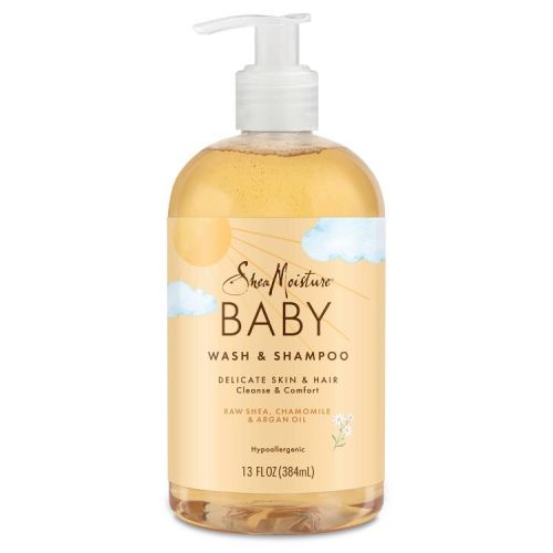 SheaMoisture Baby Wash & Shampoo Raw Shea + Chamomile + Argan Oil Calm & Comfort for All Skin Types - 13 fl oz