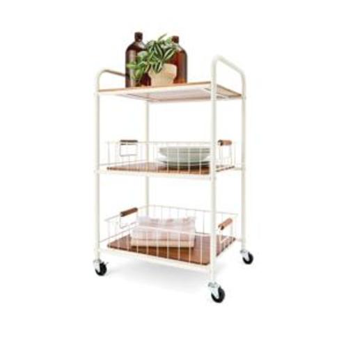 Off White and Acacia Trolley