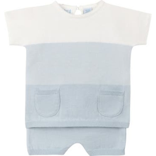 Ombré Short Sleeve Sweater & Knit Shorts Set, 3M