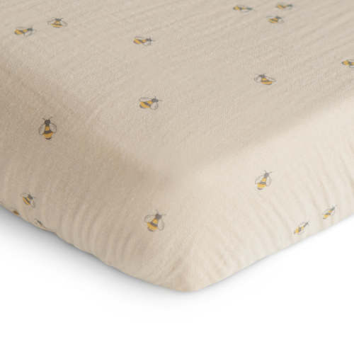 Mushie Extra Soft Muslin Crib Sheet