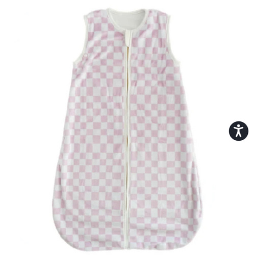 Pink Check Wearable Minky Blanket | Minky Couture