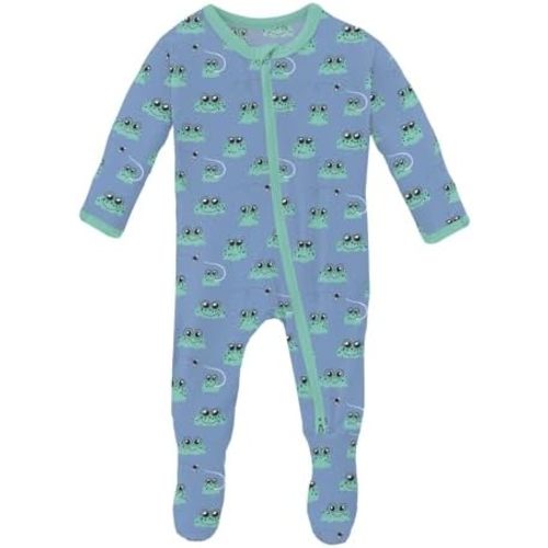 KicKee Infant & Child Footie Pajamas – Luxurious Snug-Fit Viscose from Bamboo, Bedtime Snuggles with Non-Slip Soles