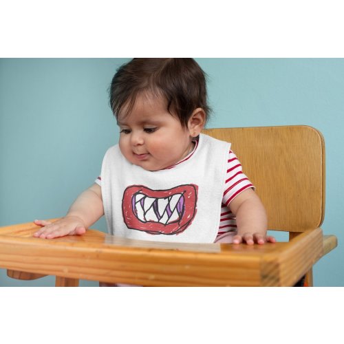 Bowser Jr. Baby Bib - Great for Costume Cosplay - Junior Bandana Bib Replica Tribute