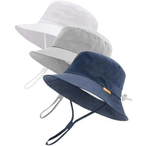 FURTALK Baby Sun Hat Toddler Boys Girls Bucket Hat for Kids 0-5 Years UPF 50+ Sun Protective Child Summer Beach Hats