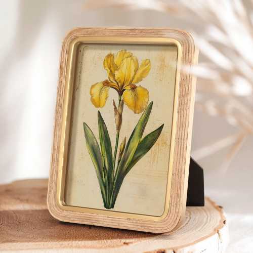 Vintage Rattan Frame, gold Picture Frames, Rustic style Frame, natural Rattan Picture Frame, hanging wall frame,picture decor,wedding decor