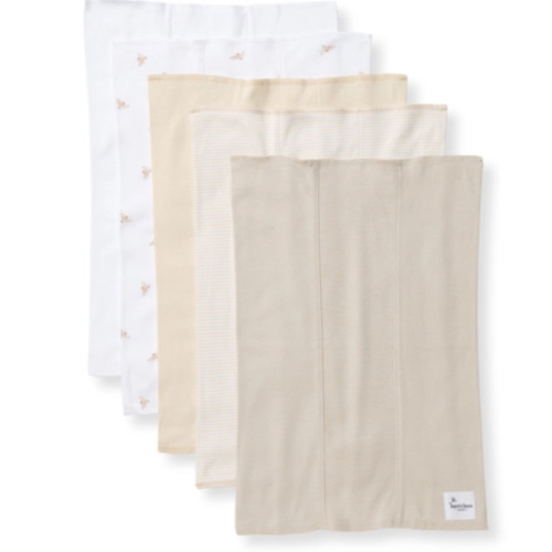 Golden Bee Organic Cotton Burp Cloths 5 Pack