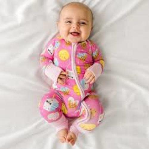 Pink Cookies & Milk Zippy - Little Sleepies