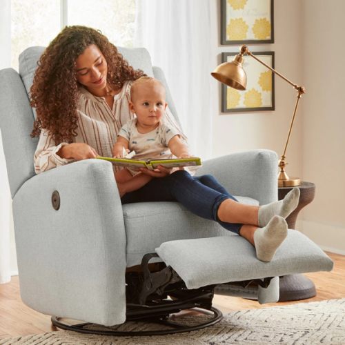 Best Chairs Heatherly Power Swivel Glider Recliner