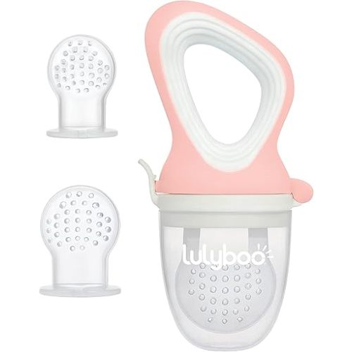 Lulyboo Infant to Toddler 3-Stage Self-Feeder Set Silicone Tips | BPA-Free, Ergonomic Handle, Safe Choking-Free Feeding for Baby and Toddler Ages 4-24 Months, Perfect for Soft Foods Independent Eating