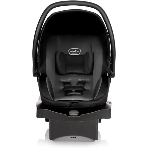 Evenflo LiteMax 35 Infant Car Seat (Knoxville Gray), Lightweight, Extended Use, Belt Lock-Off, Ergonomic Handle