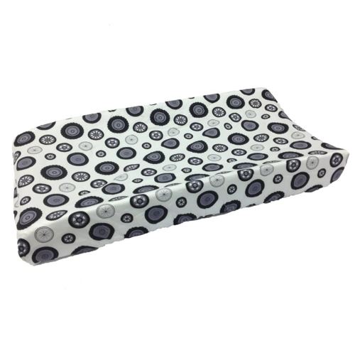 Teyo's Tires Changing Pad Cover, Black/White