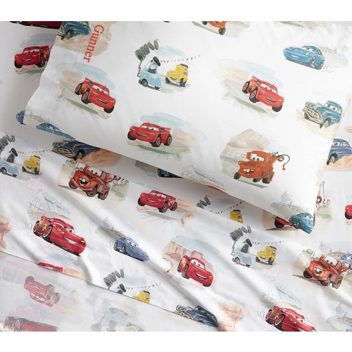 Disney and Pixar <em>Cars</em> Organic Sheet Set & Pillowcases