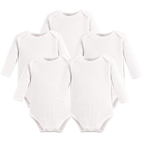 Touched by Nature unisex-baby Organic Cotton Long-sleeve Bodysuits