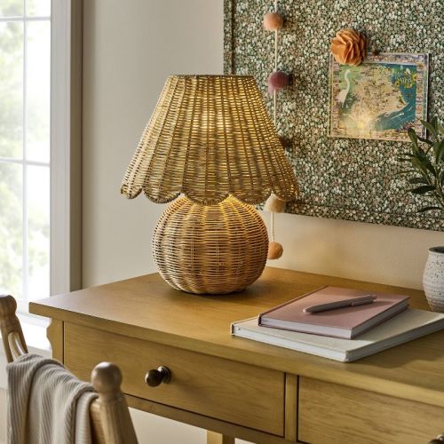 Table Lamp with Woven Base and Woven Shade - Threshold™ designed with Studio McGee