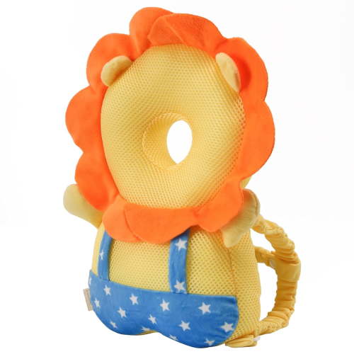 Baby Head Protector Backpack - Soft & Lightweight Head Protection Pillow for Bebe Walking and Crawling Lion