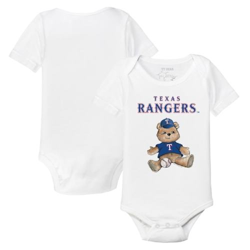 Texas Rangers Tiny Turnip Infant Teddy Boy Bodysuit - White
