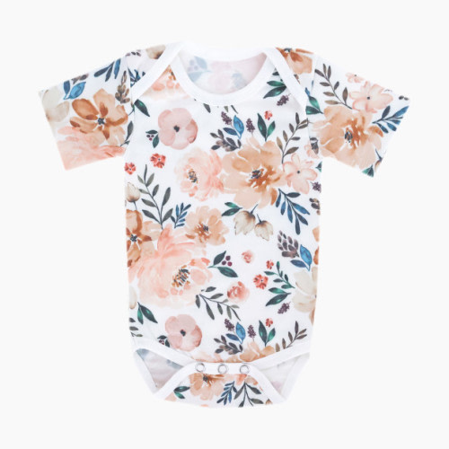 Copper Pearl Printed Short Sleeve Bodysuit - Autumn, Newborn